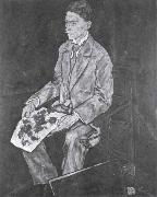 Egon Schiele Portrait of Dr.Franz Martin Haberditzl painting